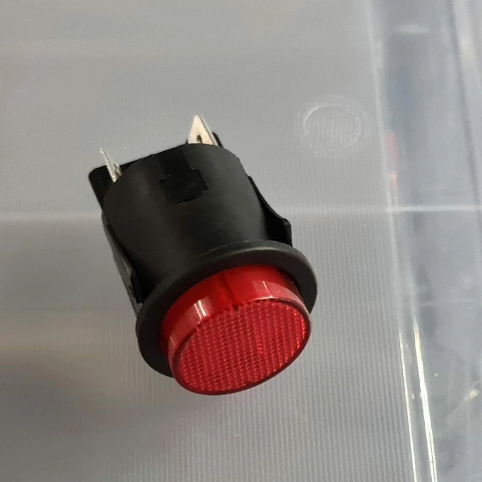 Huvudströmbrytare - Elbil Rund Röd Knapp 3 Huvudströmbrytare - Elbil Rund Röd Knapp