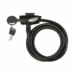 SPIRALLÅS 10X1800MM M. HÅLLARE, SPECTRA EXTRA MJUK WIRE NYCKEL M. LED LAMPA